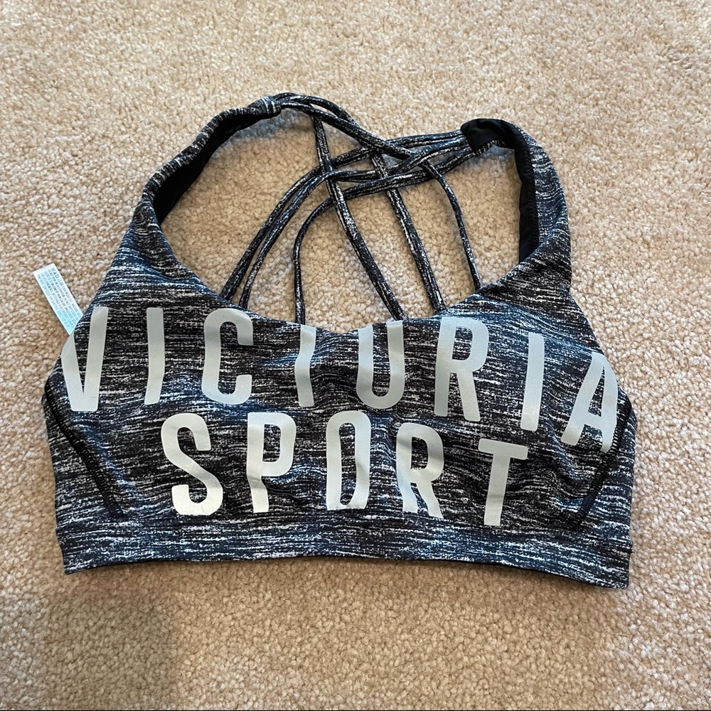 Victoria’s Secret Grey Reflective Padded Sports Bra